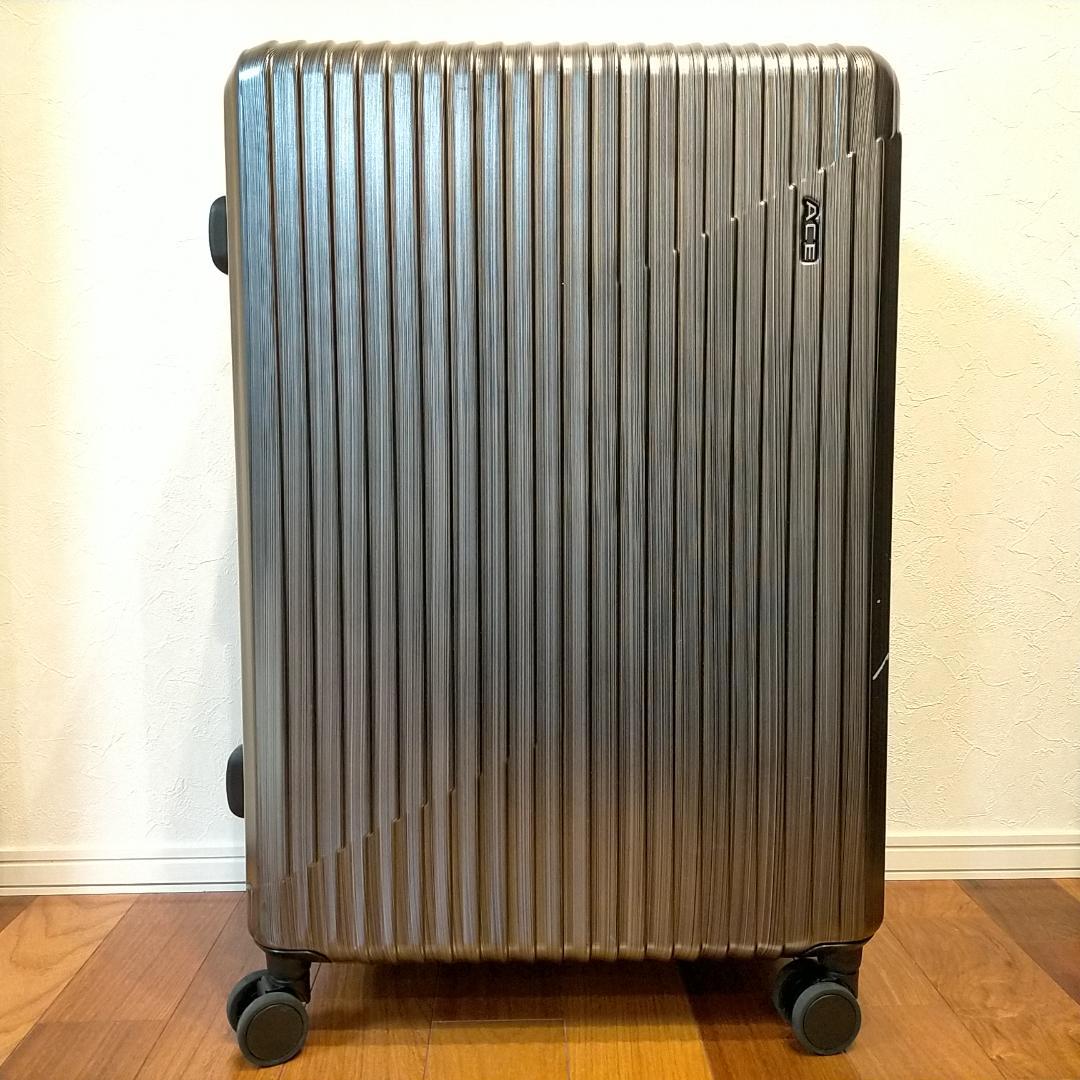 スーツケース エース クレスタ２ 85L ブラック ストッパー キャリーケース