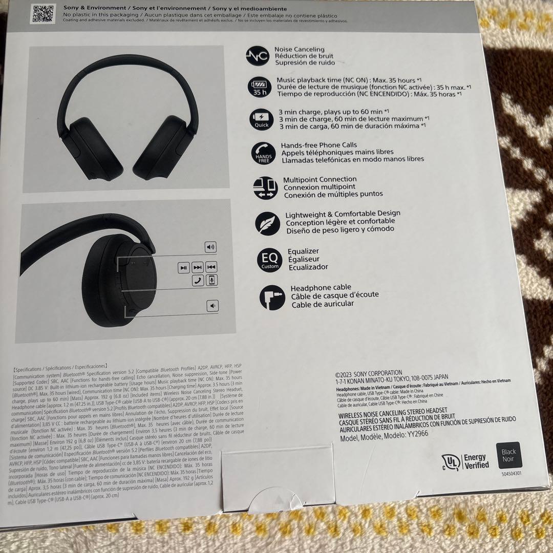 SONY WHーCH720N NOISE canceling