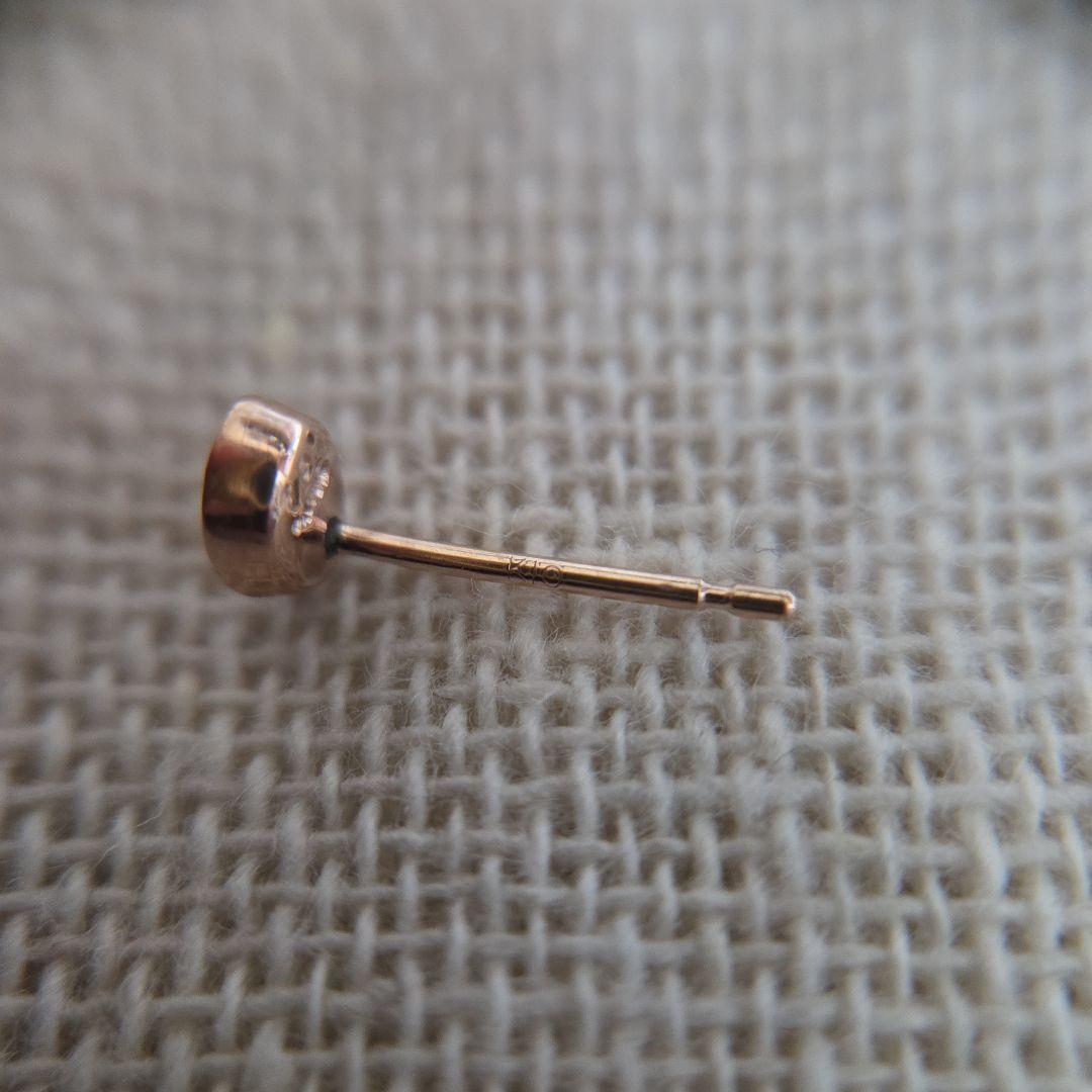 agete オーバル パヴェ ダイヤ ピアス