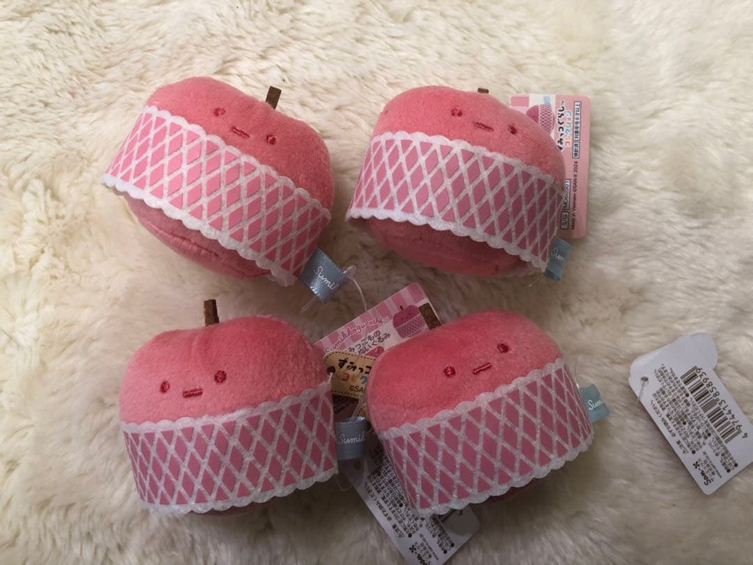 てのりぬいぐるみ すみっコぐらし りんご マーケット 4点セット