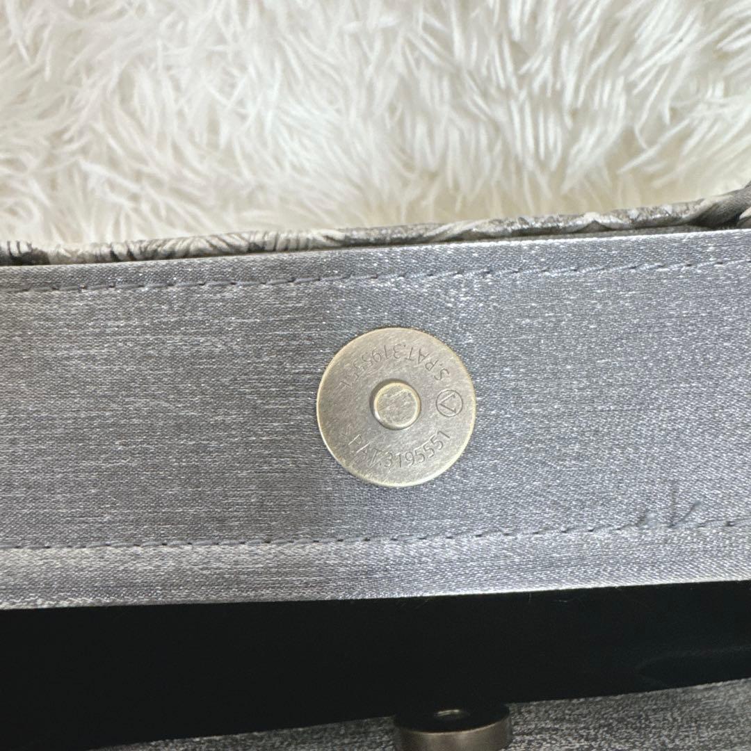 ◆エリス◆シルバー　和柄　和装　高級ハンドバッグ