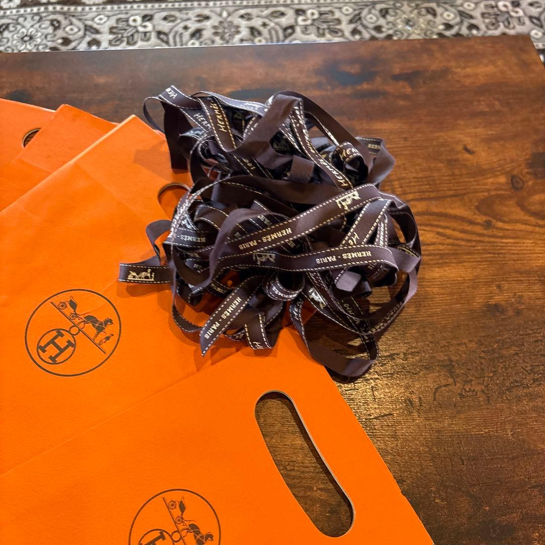 エルメス空箱、布袋、ジュエリーケース、ショッパー紙袋、リボン