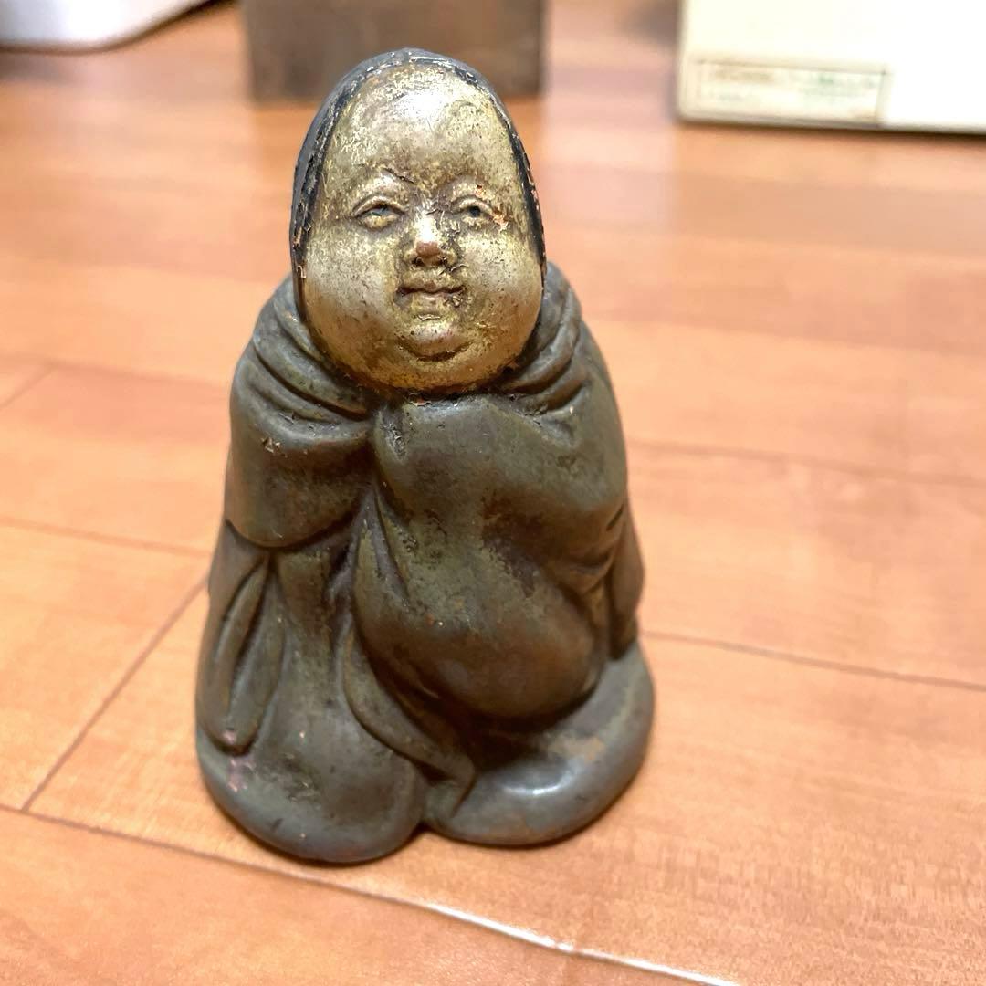 江戸時代末期頃・京焼・枕人形・お多福1-7