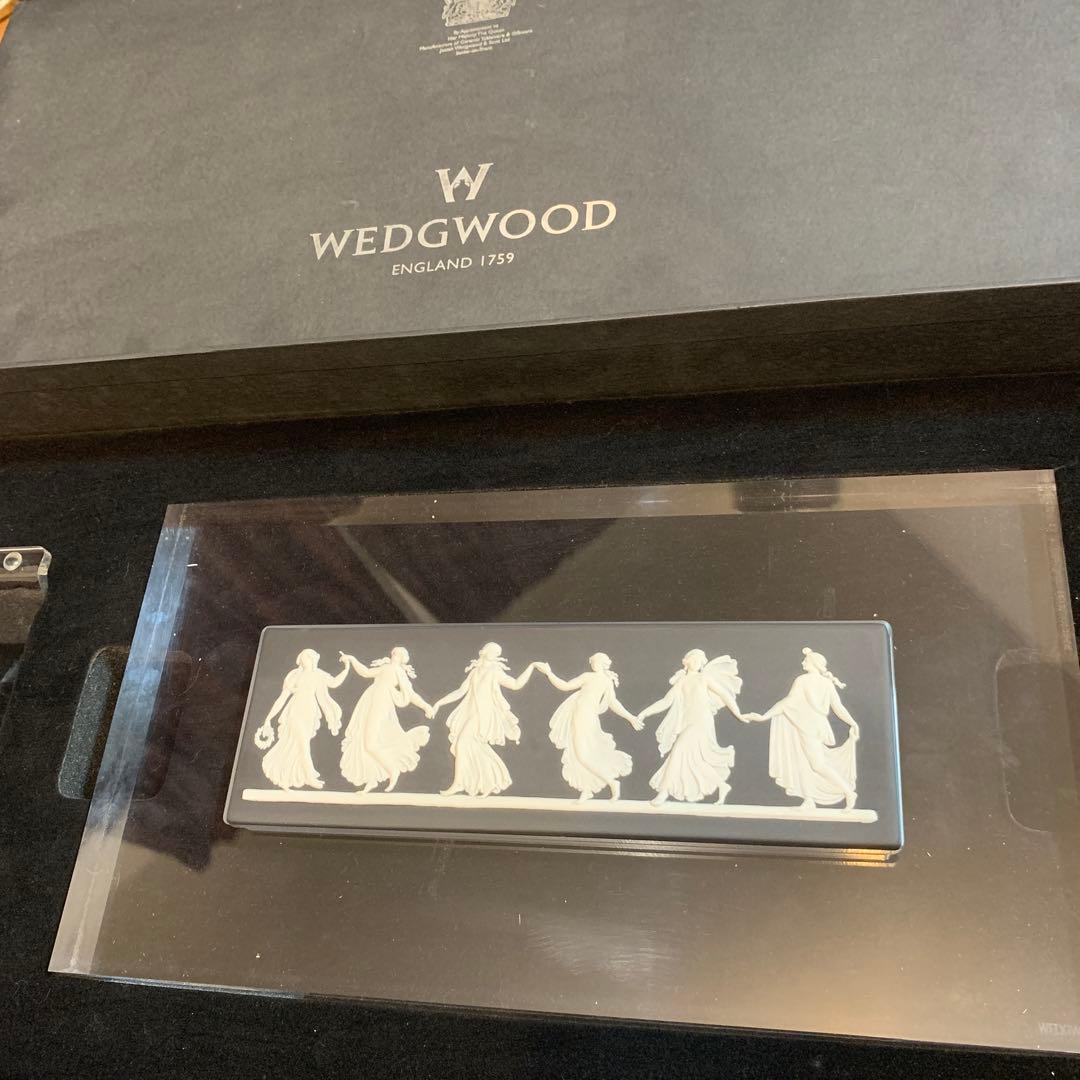 希少　ウェッジウッド ジャスパー　ダンシングアワー　陶板　壁掛け　プラーク