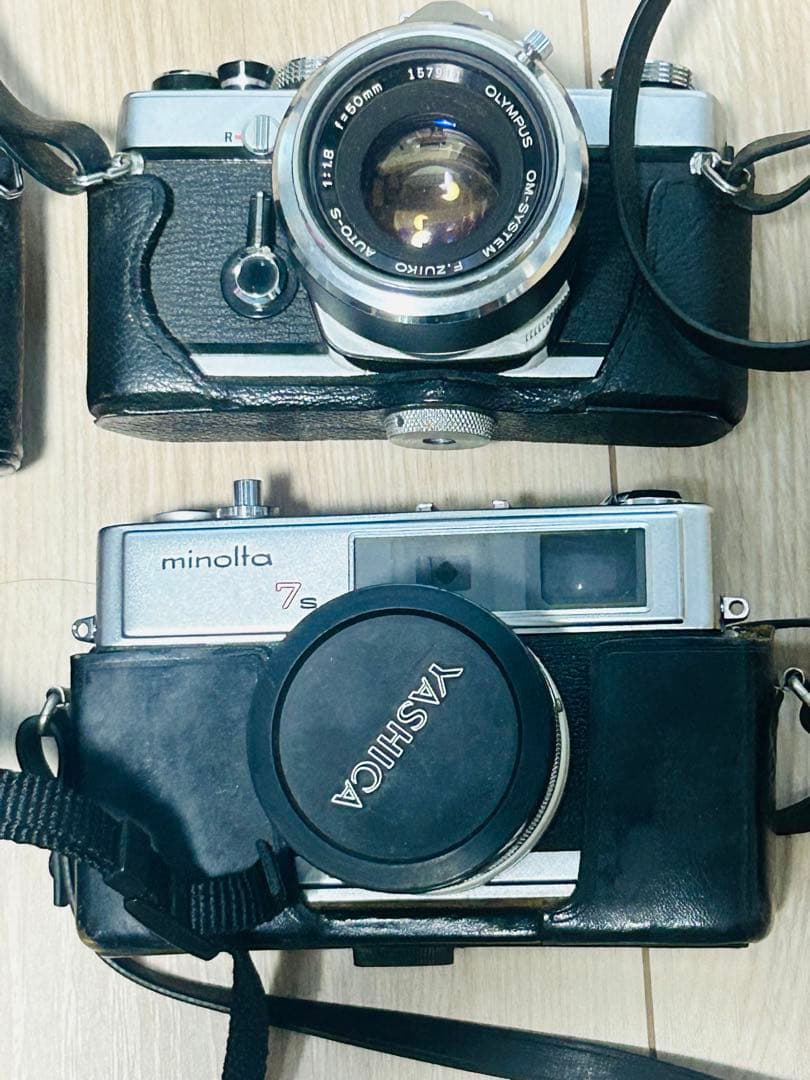 カメラ4台　Nikon Pentax Olympus minolta