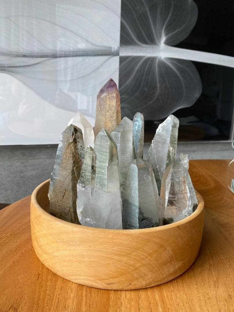 A ガネッシュヒマール産水晶 ガネーシュヒマール クローライト レムリアンシード