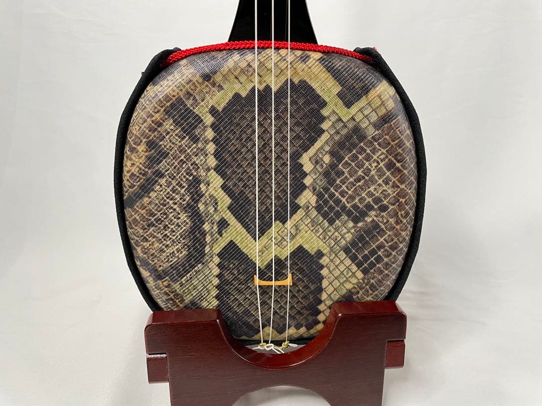 金城三味線製作所 実入り 桑木/くわ木 人工皮・三線