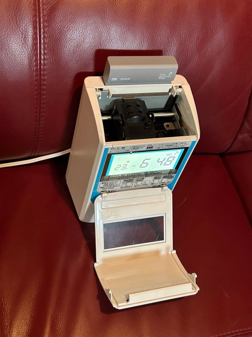 マックス 電子タイムレコーダー 電波時計付き ER-80SUW 動作確認済み