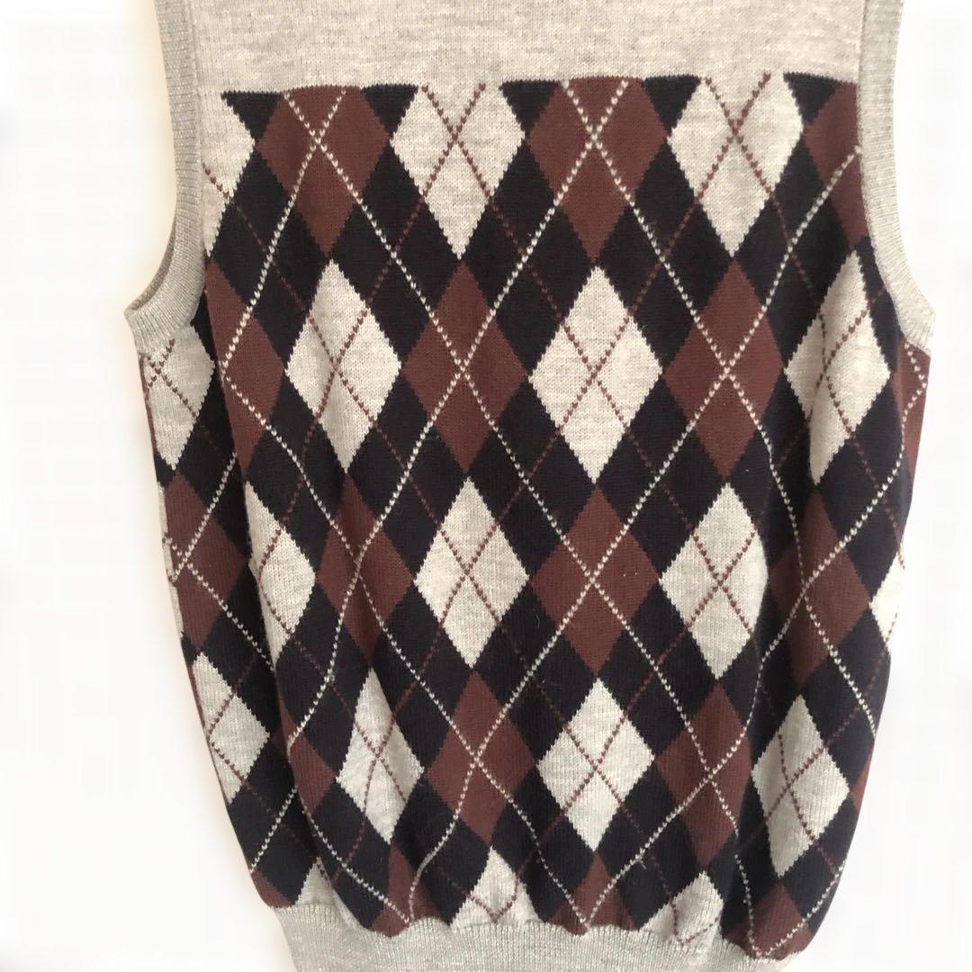 95' 初期　アンダーカバー　スカル期　アーガイル　ニットベスト　ジョニオ着