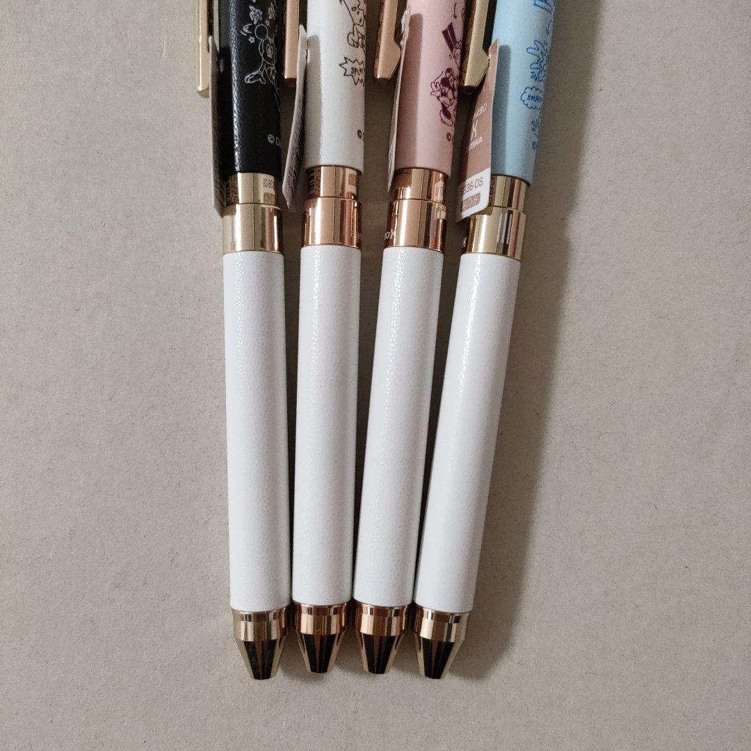 限定　ディズニー　シャーボX レザー　 4本　ボールペン 軸のみ