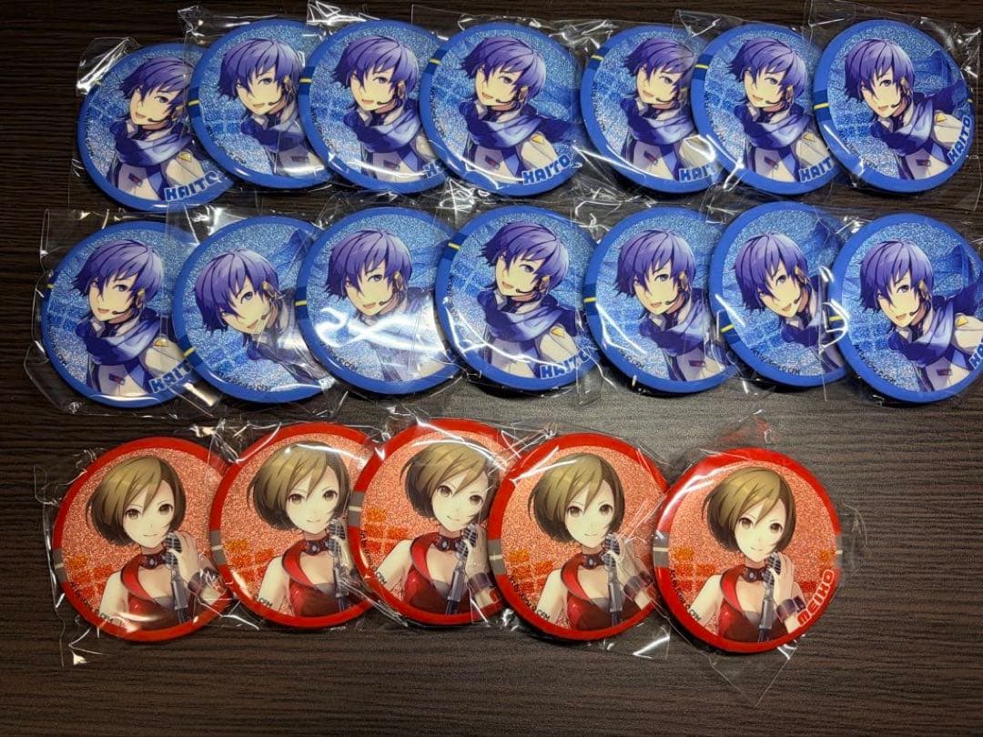 初音ミク キラキラ缶バッジ KAITO MEIKO V3 まとめ売り ピアプロ