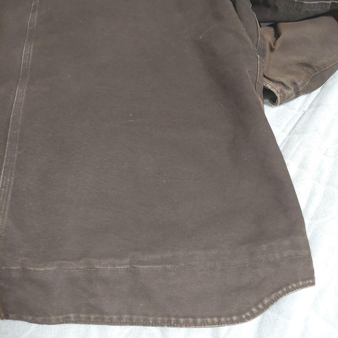 モ*ー様 Carhartt デトロイトジャケット ブラウン メキシコ製 企業ロゴ