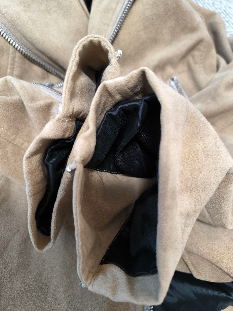 定価6万wjk スウェード ライダースレザージャケット