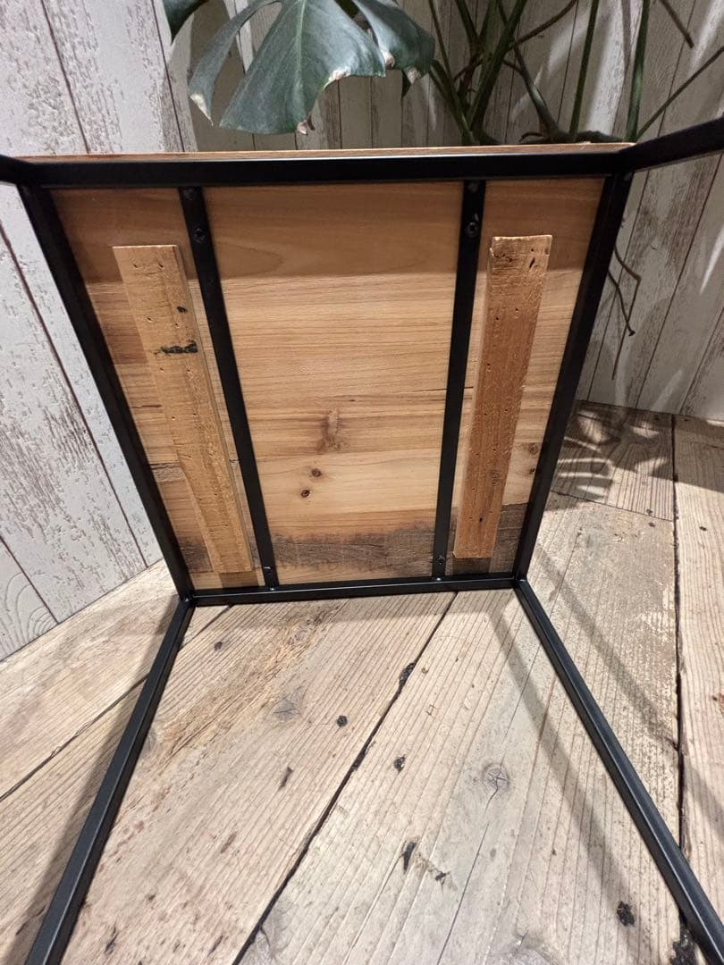 レジンテーブル　レジンアート　サイドテーブル　テーブル　海レジン　40×40