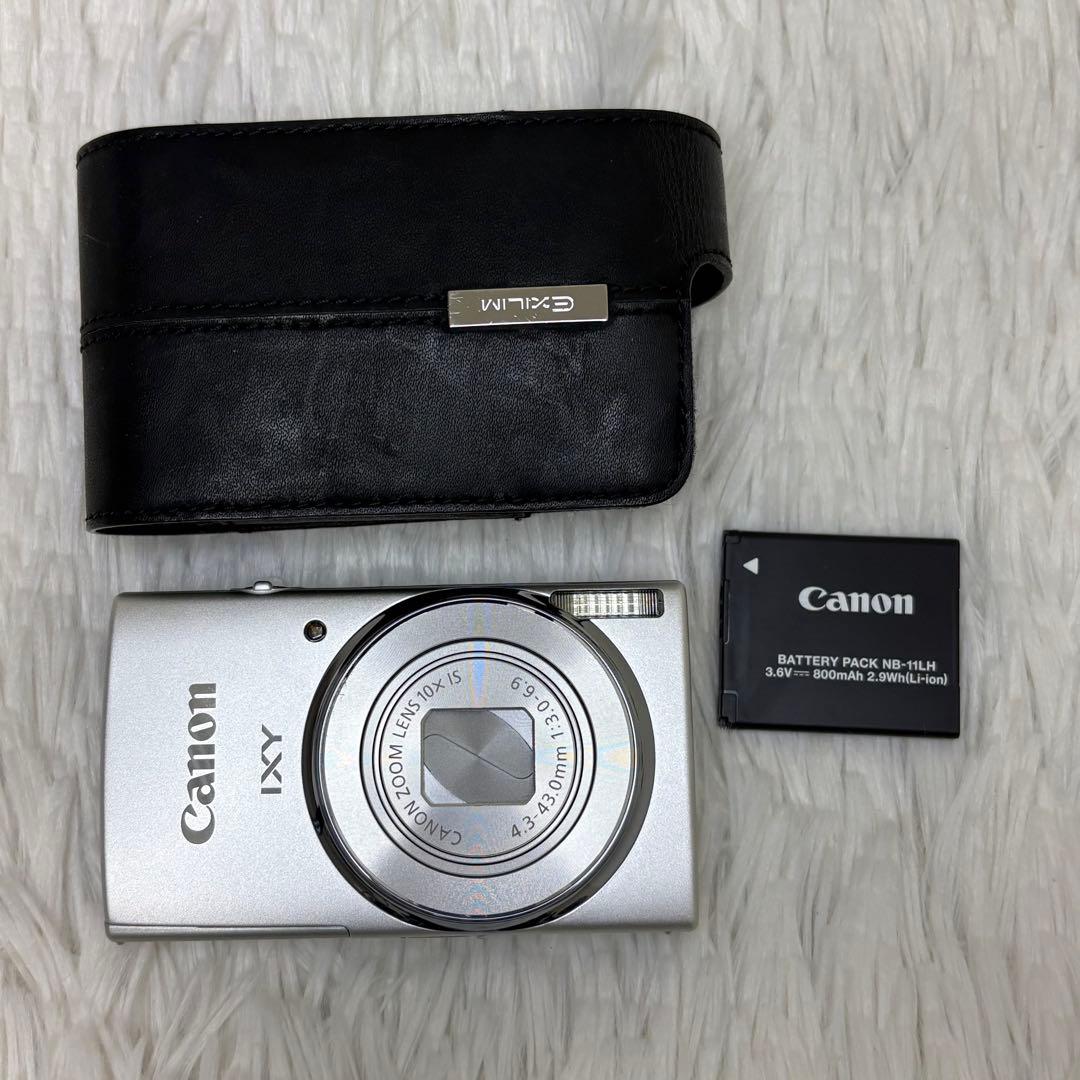 美品　Canon カメラ　IXY 140 PC2054 シルバー　コンデジ　可動