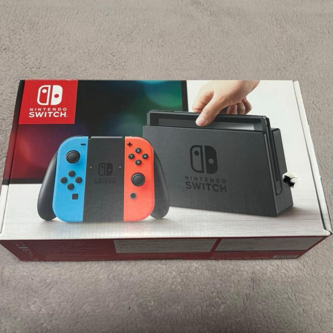 Nintendo Switch 本体 ネオンブルー/レッド箱あり SDカード付