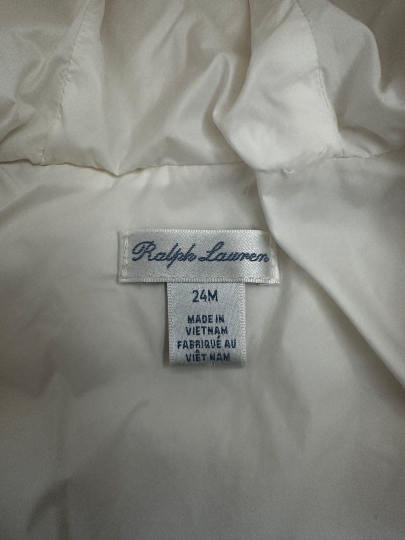 Ralph Lauren 24M(85〜90cm)ホワイト ダウンコート