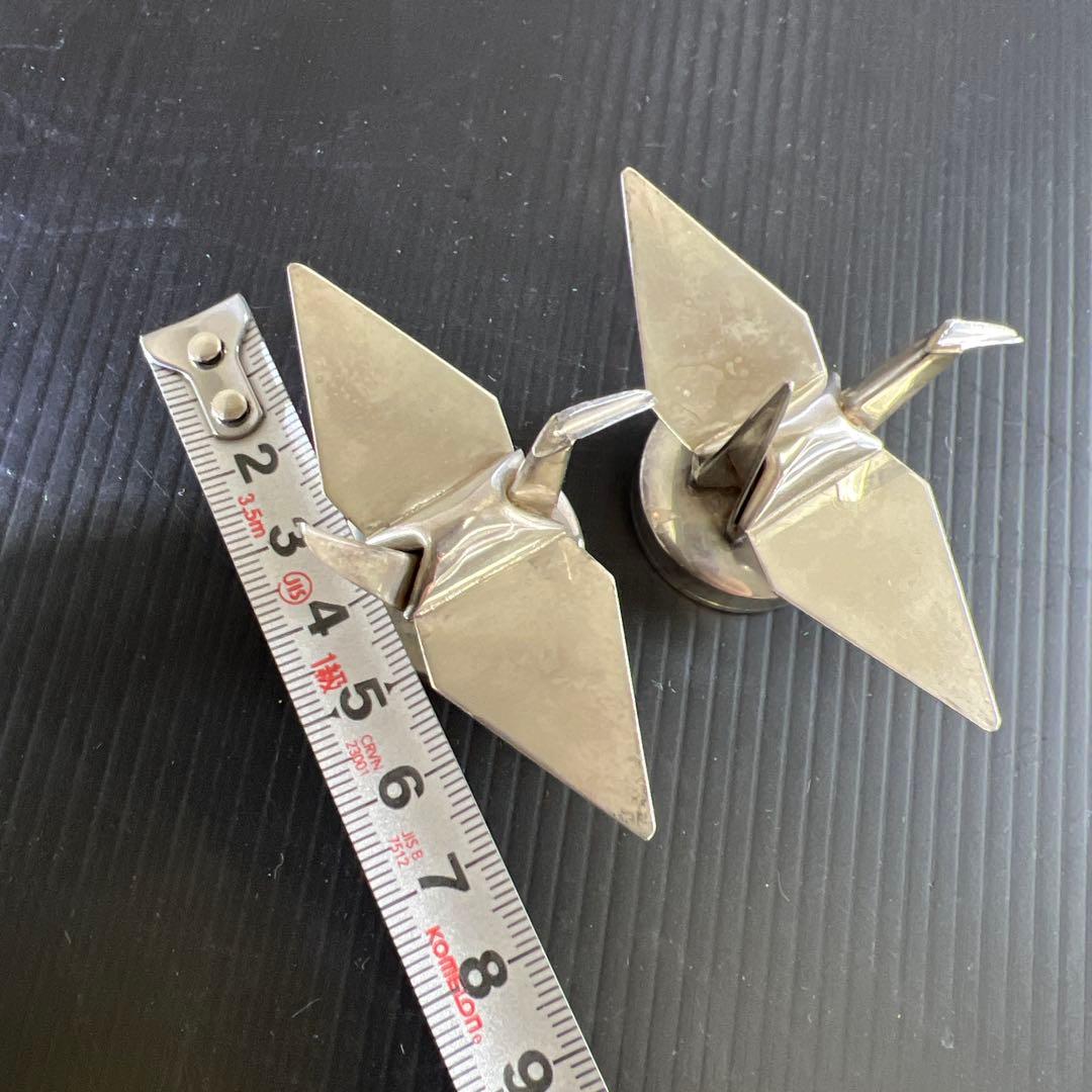 silver950刻印　折鶴ボンボニエール一対　57g 東Y7-0904⭐︎1F