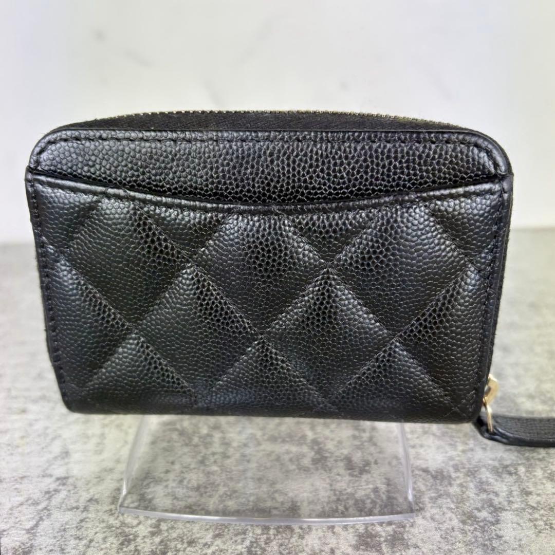 CHANEL キャビアスキン　マトラッセ　ケース　カードケース