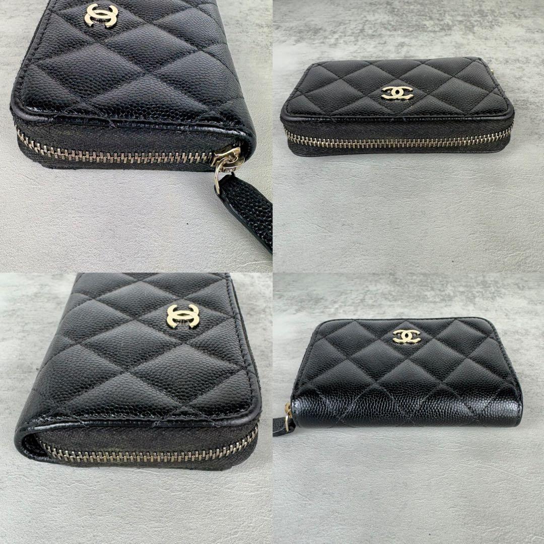 CHANEL キャビアスキン　マトラッセ　ケース　カードケース