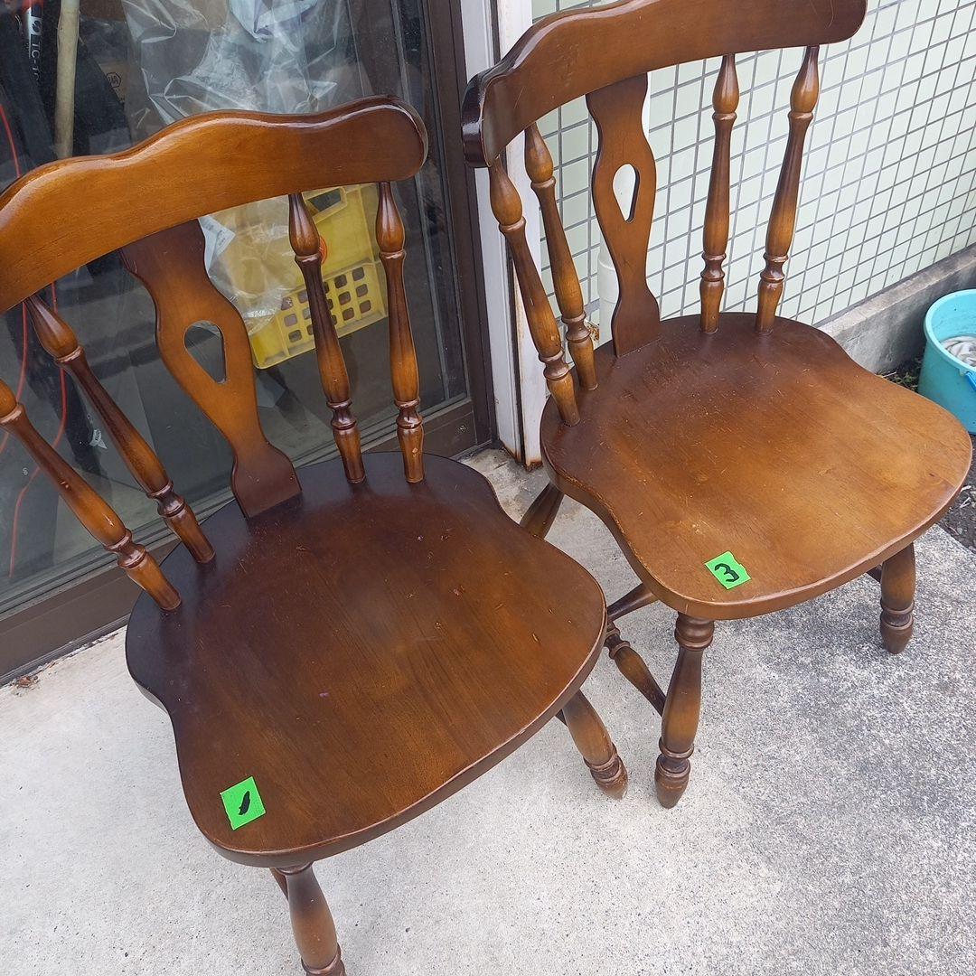 キツツキ　飛騨産業　ダイニングチェア2脚セット