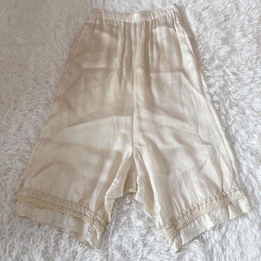希少　COMMEdesGARCONS レース　サテンサルエルパンツ