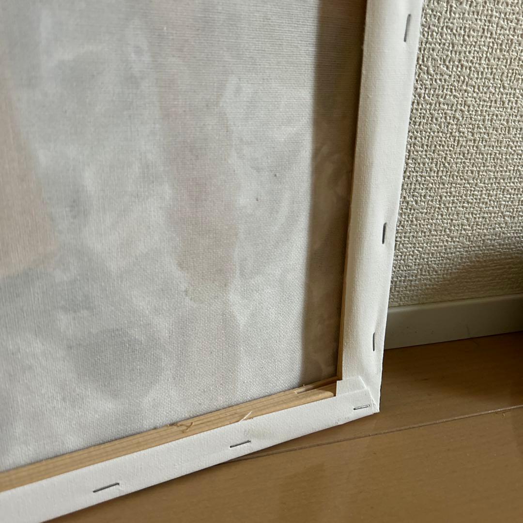 手作り油絵　木額縁入り 少女