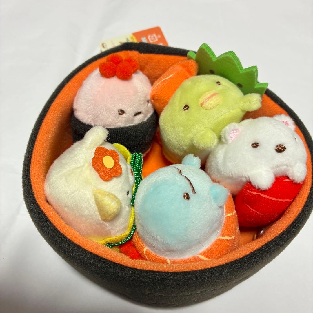 すみっコぐらし　なりきりおすしの会　すみっコ寿司（上）　ぬいぐるみ　サンエックス