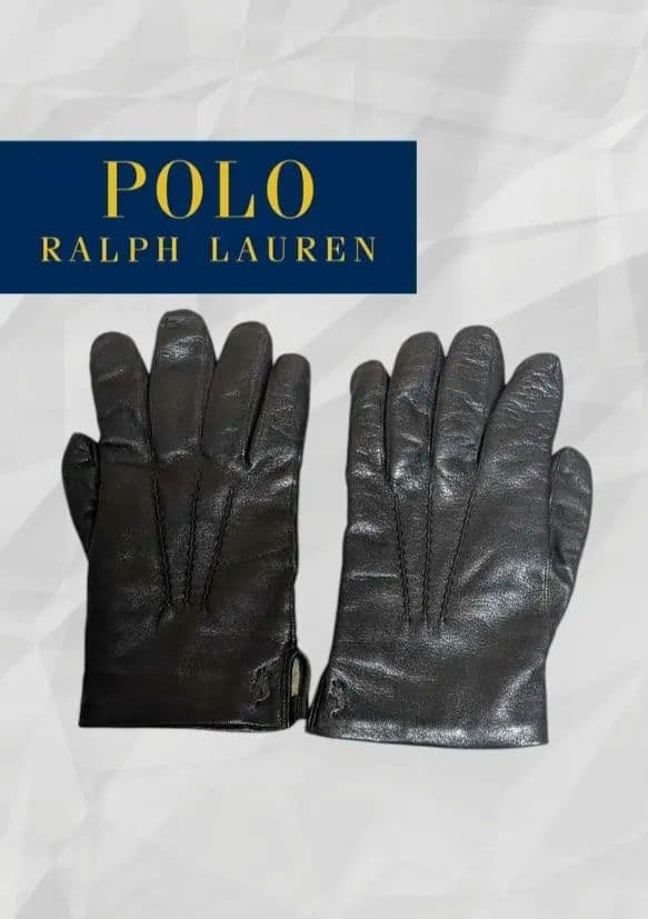 【PoloRalphLauren】 Leather globe レザー手袋