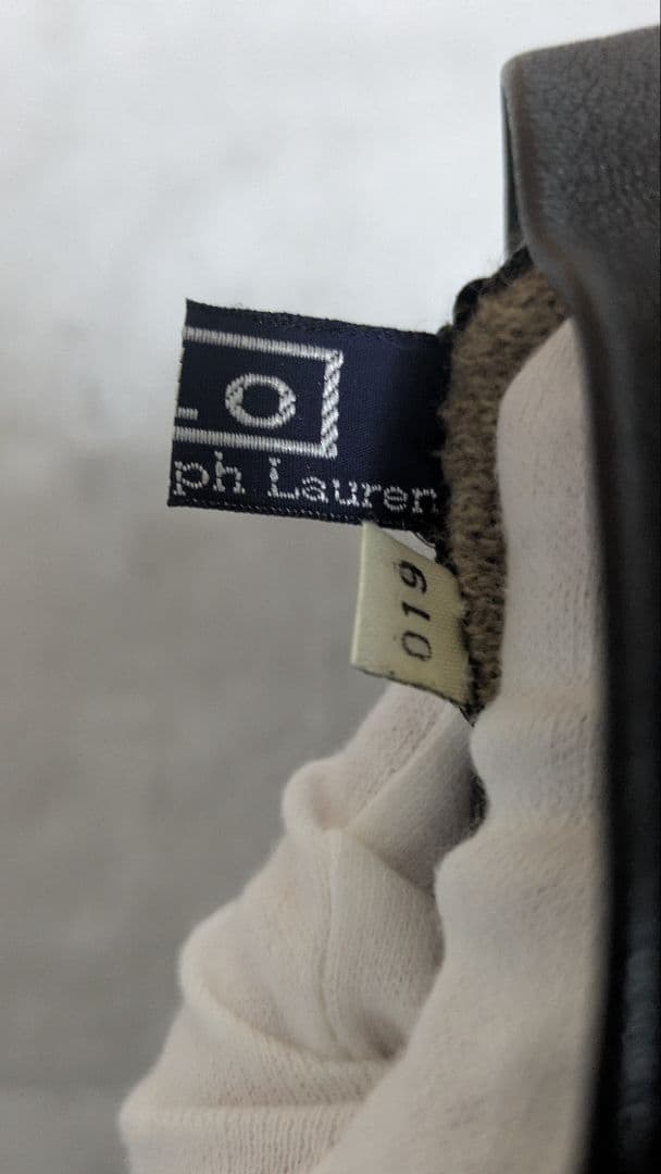【PoloRalphLauren】 Leather globe レザー手袋