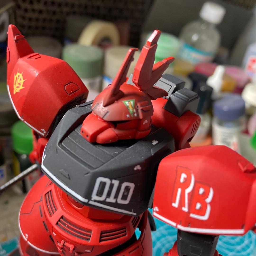 完成品　HGUC ジョニーライデン専用ゲルググ　真紅の稲妻