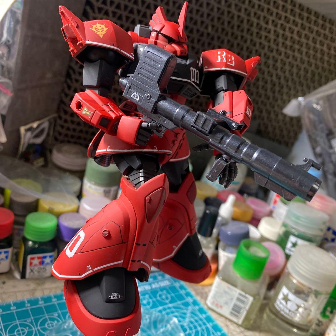 完成品　HGUC ジョニーライデン専用ゲルググ　真紅の稲妻