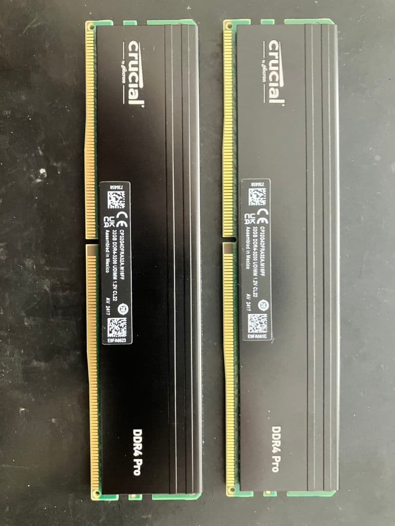 Crucial DDR4-3200 メモリー 64GB 32GB×2枚セット