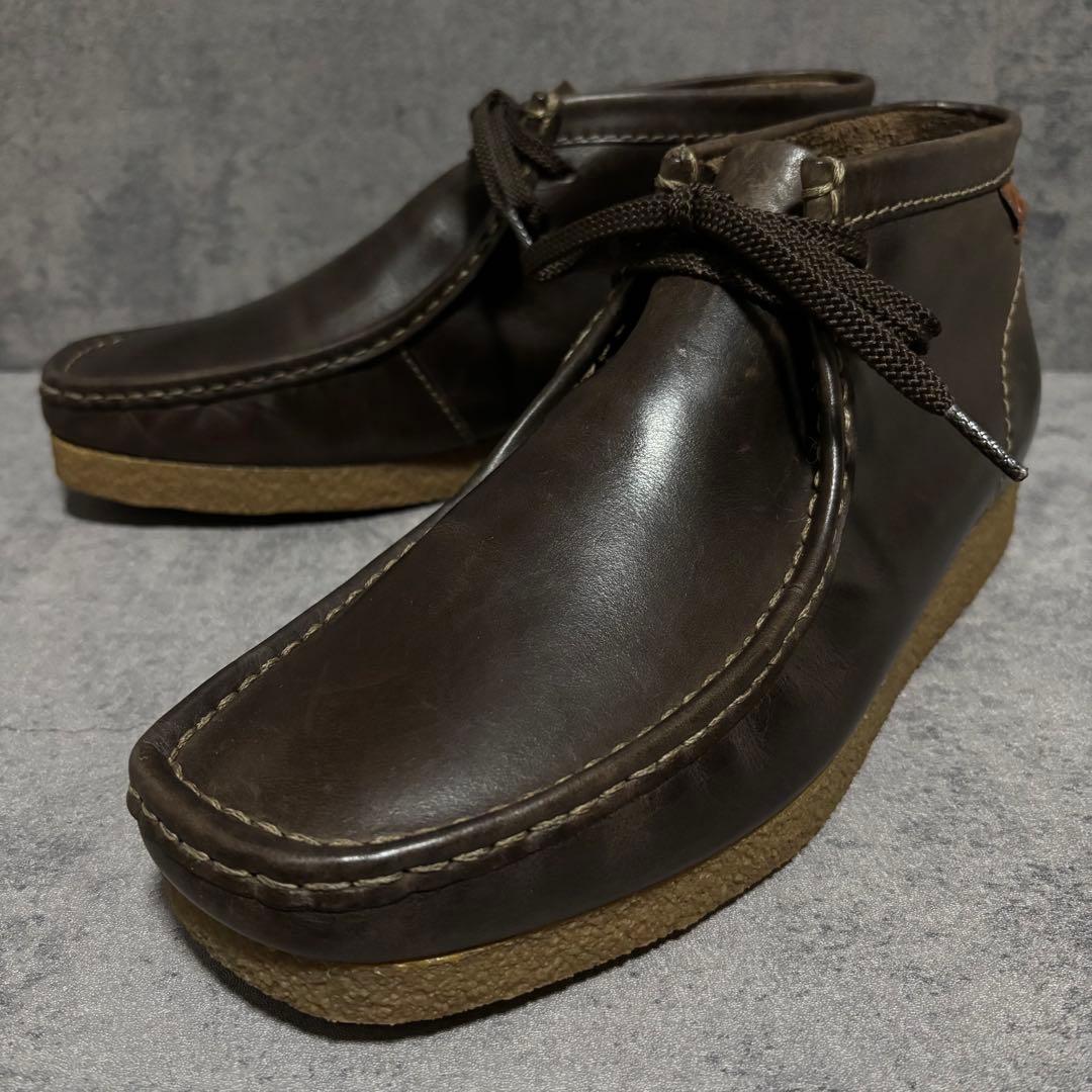 ♡未使用級♡ クラークス　ワラビー　スムースレザー　本革　ブラウン　1707