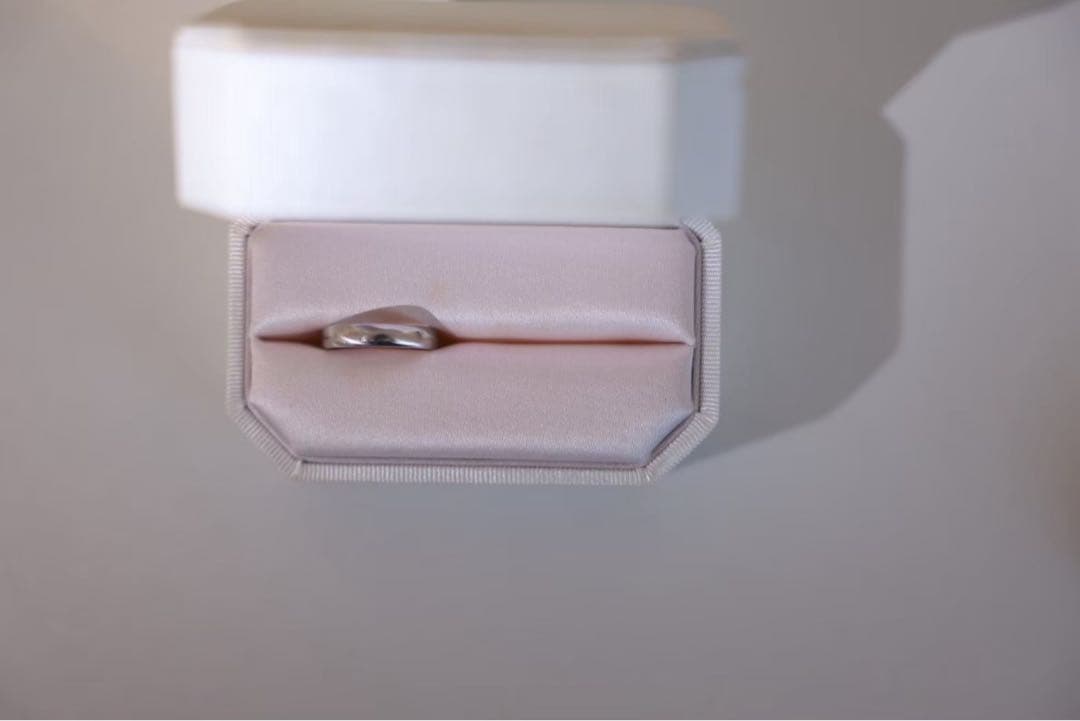 【AHKAH 】プラチナリング 7.5号 結婚指輪 証明書付き