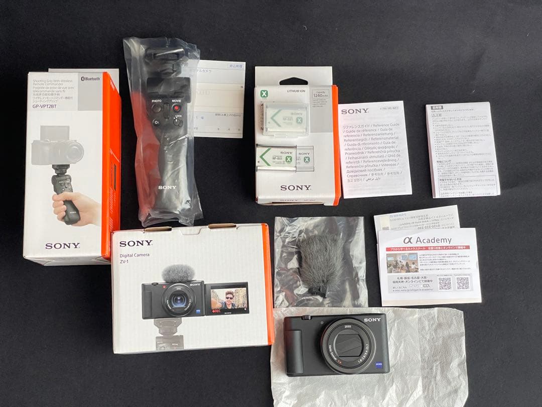 す*き様 ZV-1G SONY VLOGCAM、シューティンググリップ付き 新品