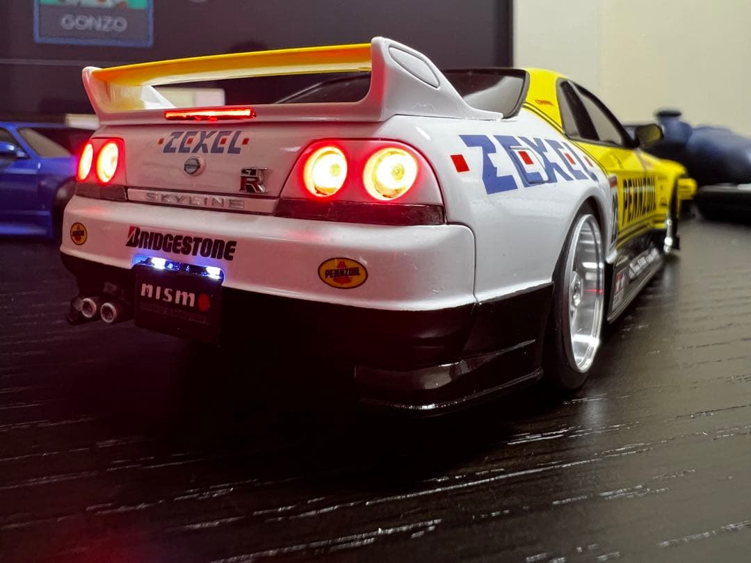 ミニッツ　R33 GT-R フルLED フルエアロ　写真追加