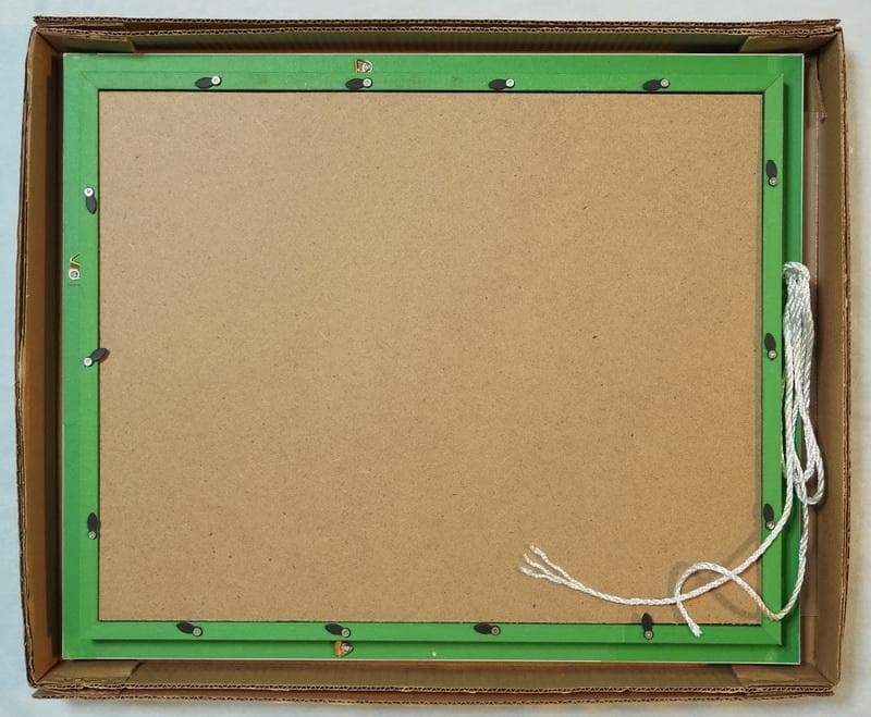 人物画　油絵　奈良美智　女の子と草原　F6　額付き　手描き　肉筆