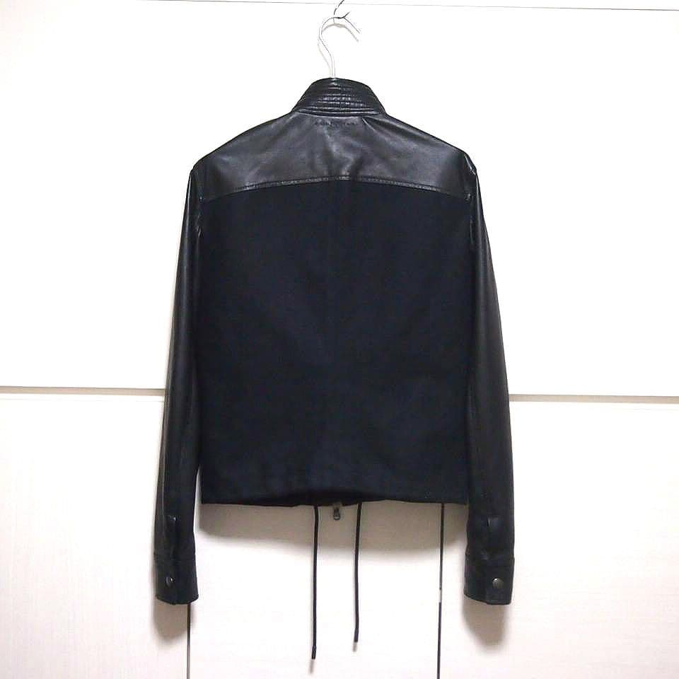 美品★ディーゼル ブラックレーベル　ラムレザー　ライダースジャケット　ブラック