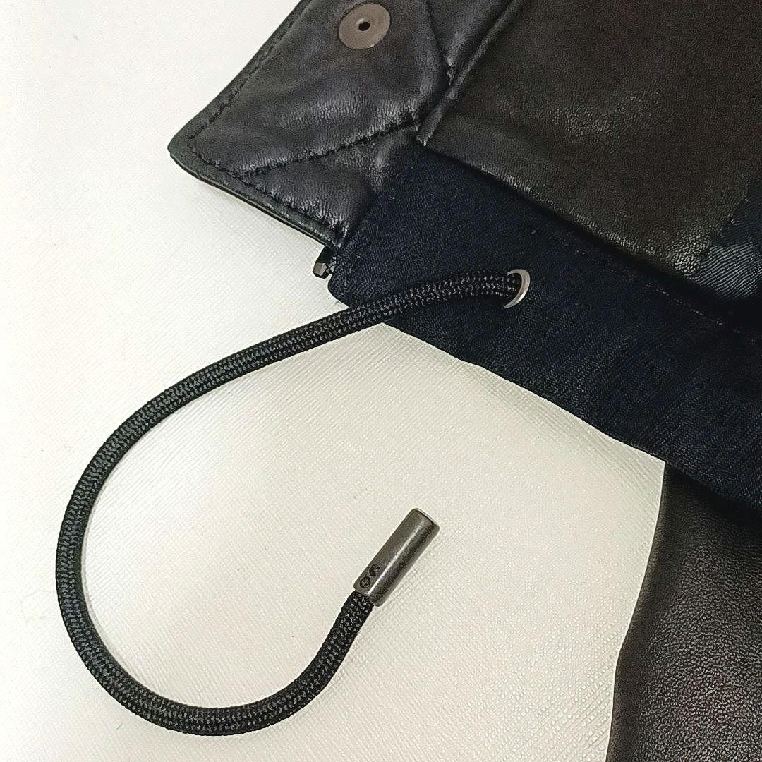 美品★ディーゼル ブラックレーベル　ラムレザー　ライダースジャケット　ブラック