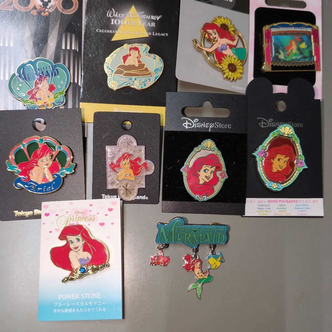 リトルマーメイド　アリエル　ピンバッジ　10点　セット