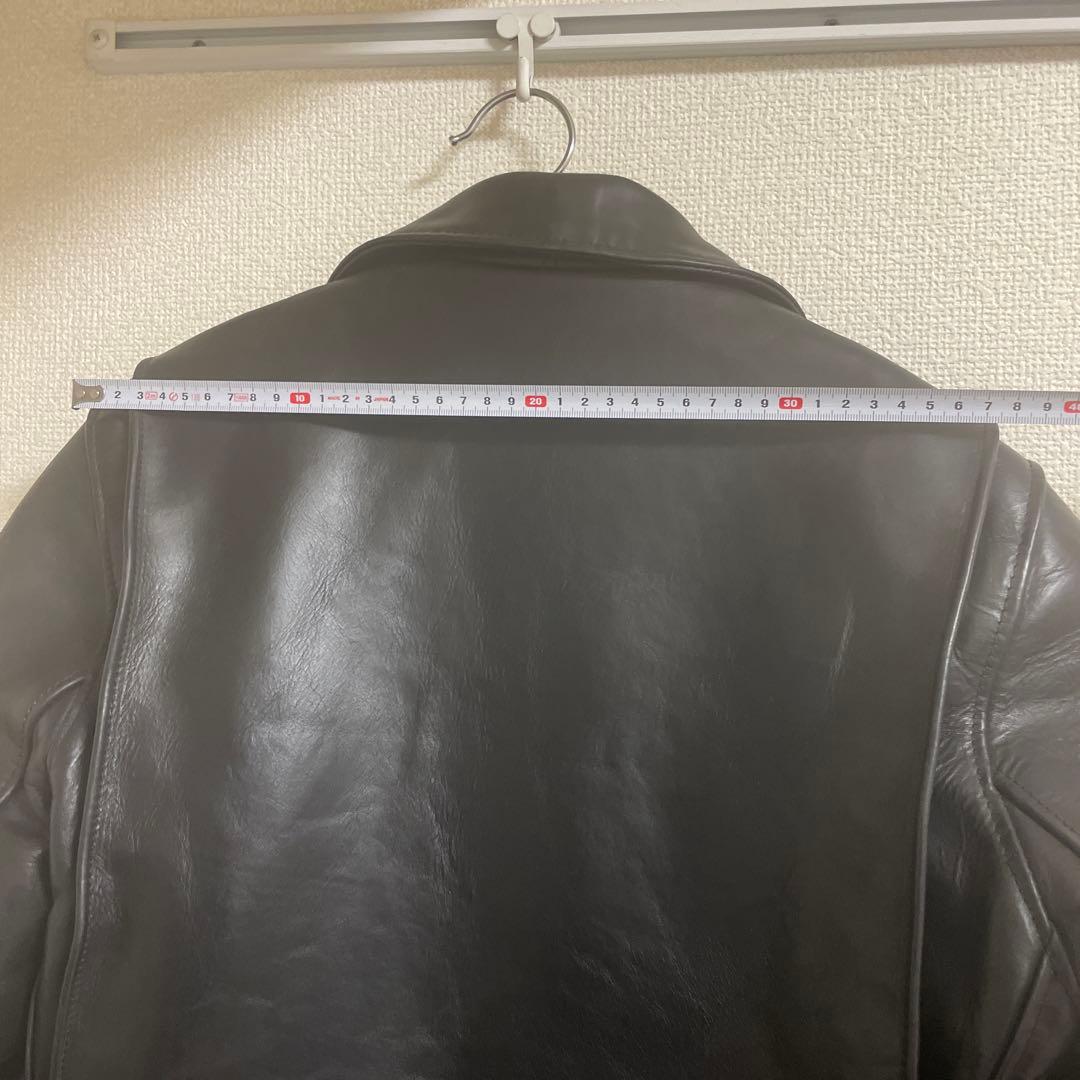 ショット　ライダース　黒　6103us クロムエクセル　茶芯