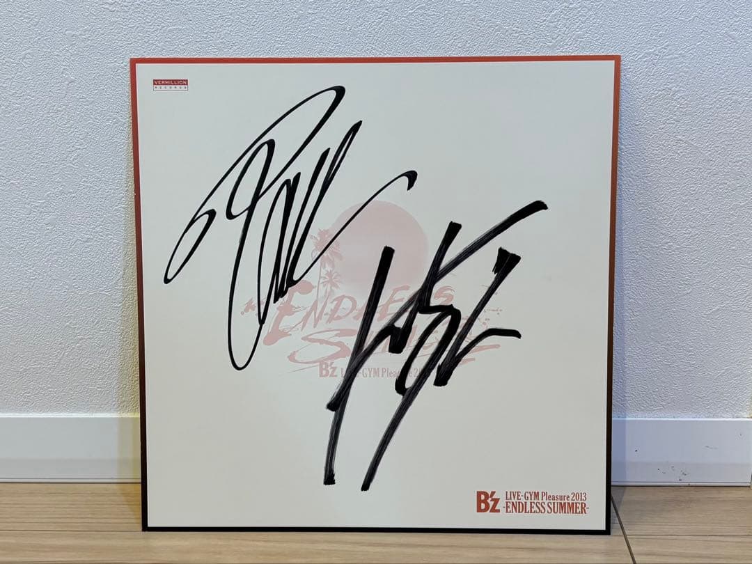 美品！B'z pleasure2013 endless summer サイン色紙