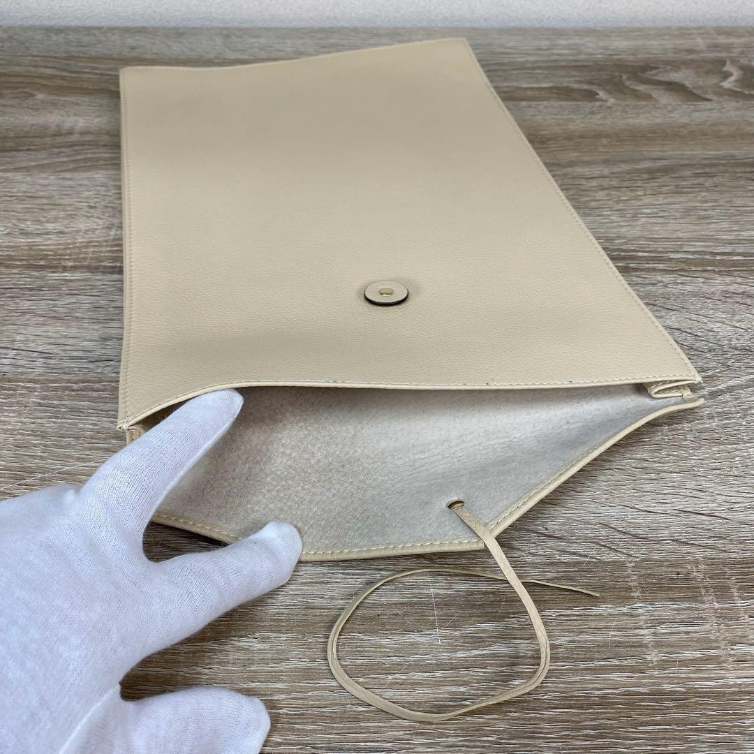 シセイ　ドキュメントケース　レザー　ベージュ