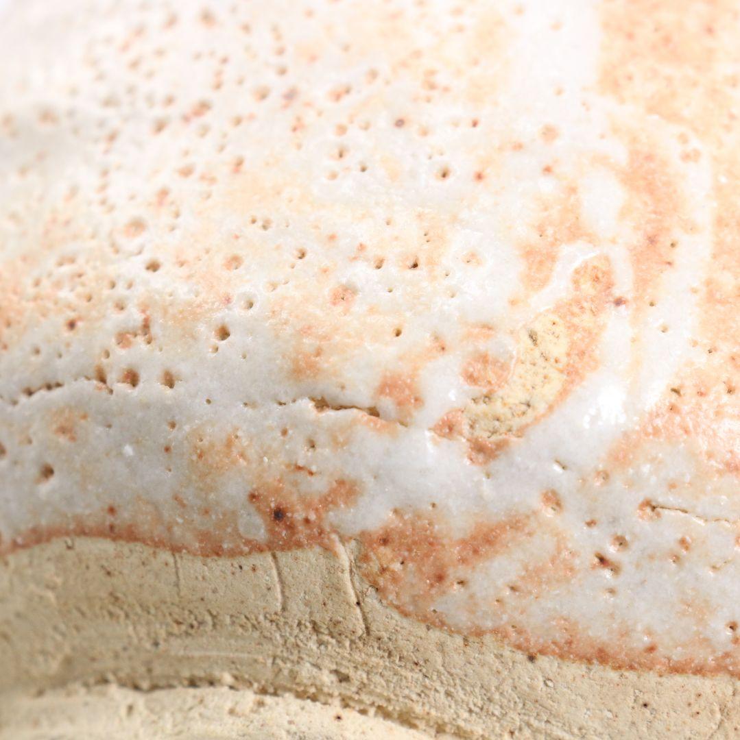 人間国宝 荒川豊蔵作 志野茶碗 共箱　M964