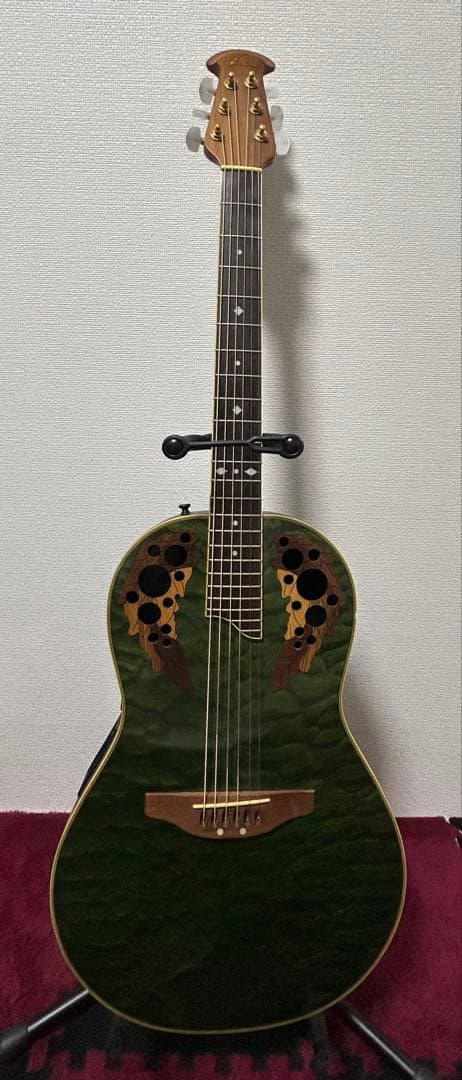 Ovation アコースティックギター グリーン