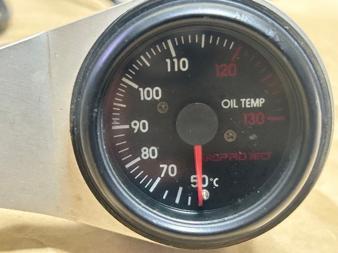 NPROJECT アナログ油温計 50℃〜130℃