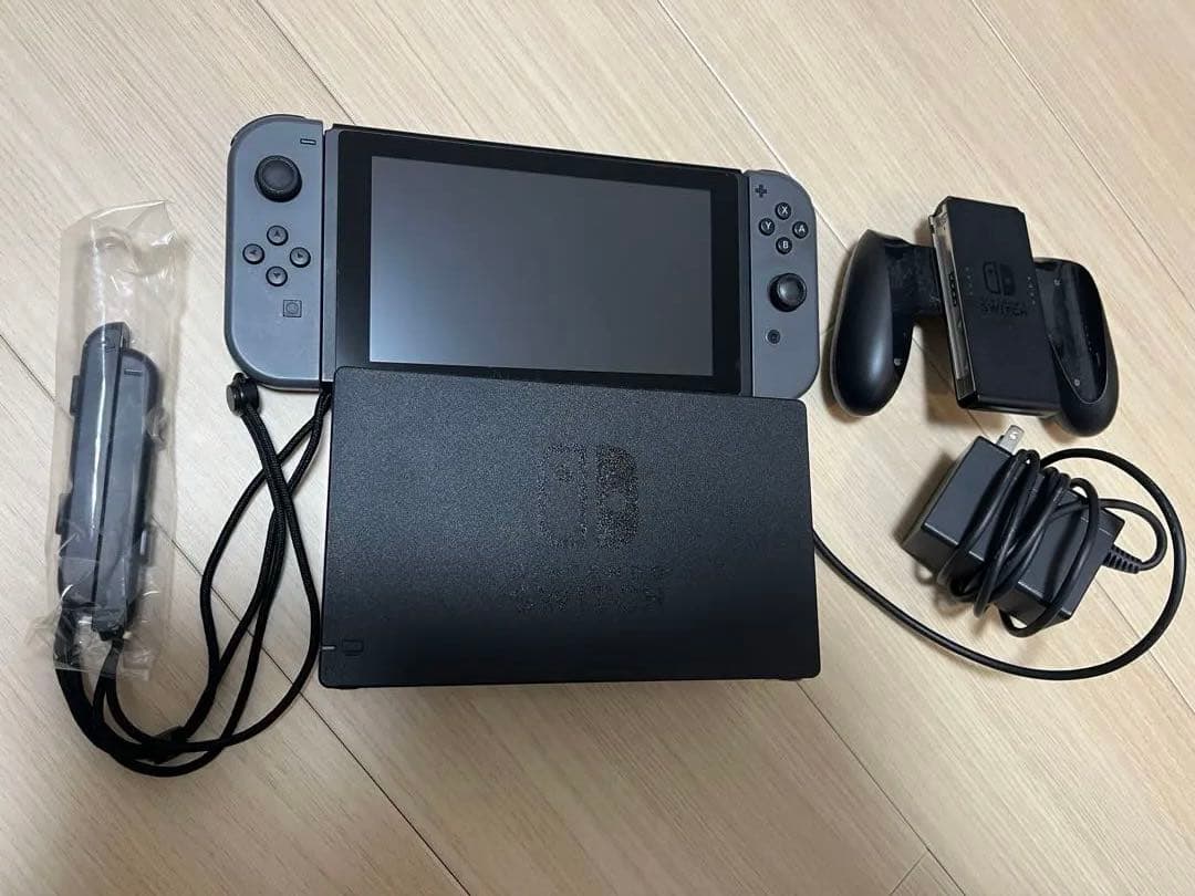 Nintendo Switch グレー 本体 未対策機 付属品・箱つき