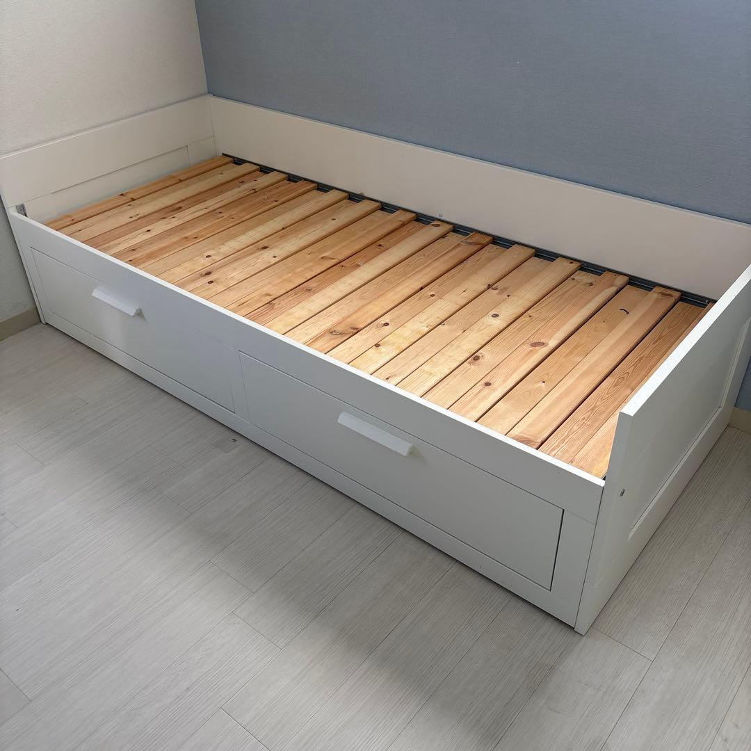 IKEA BRIMNES ベッドフレーム シングル ホワイト
