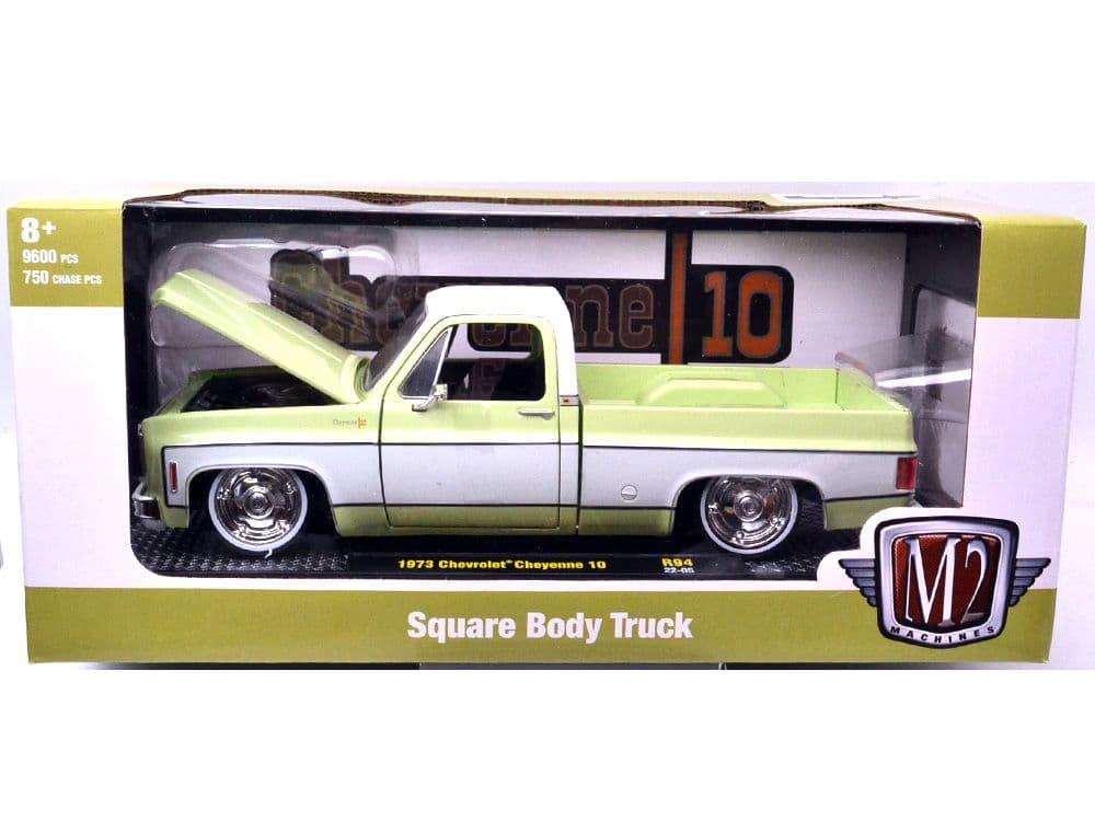 M2 1973 シボレー・シャイアン　10 (ライト・グリーン/ホワイト)